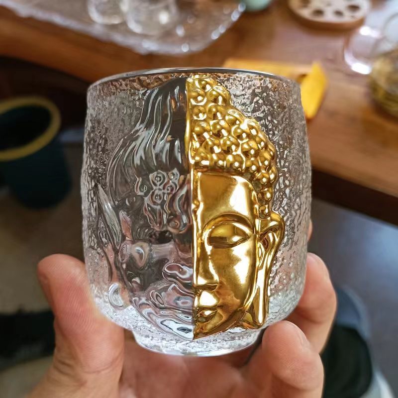 Fortune & Karma Yinian Buddhist Zen Buddha Serenity Crystal Kung Fu Tea Cup