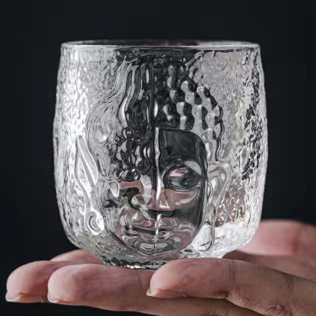 Fortune & Karma Yinian Buddhist Zen Buddha Serenity Crystal Kung Fu Tea Cup