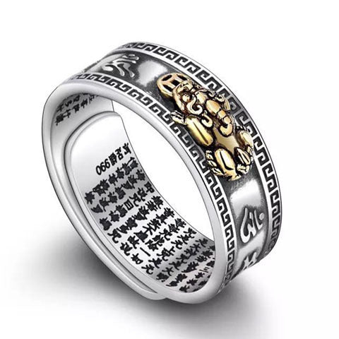 Lucky FengShui PiXiu Wealth Ring - Fortune & Karma