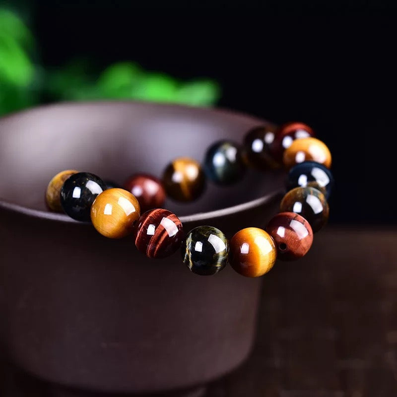 Natural Tiger Eye Positive Protection Bracelet - Fortune & Karma