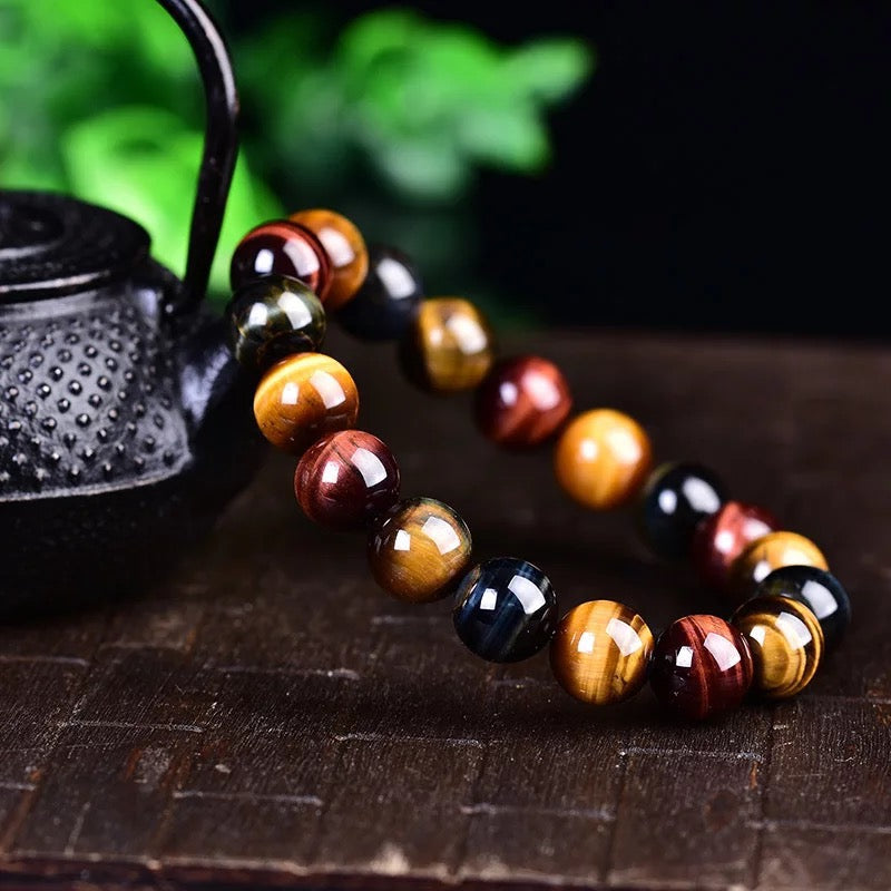 Natural Tiger Eye Positive Protection Bracelet - Fortune & Karma