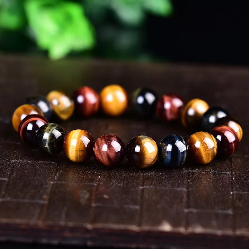 Natural Tiger Eye Positive Protection Bracelet - Fortune & Karma
