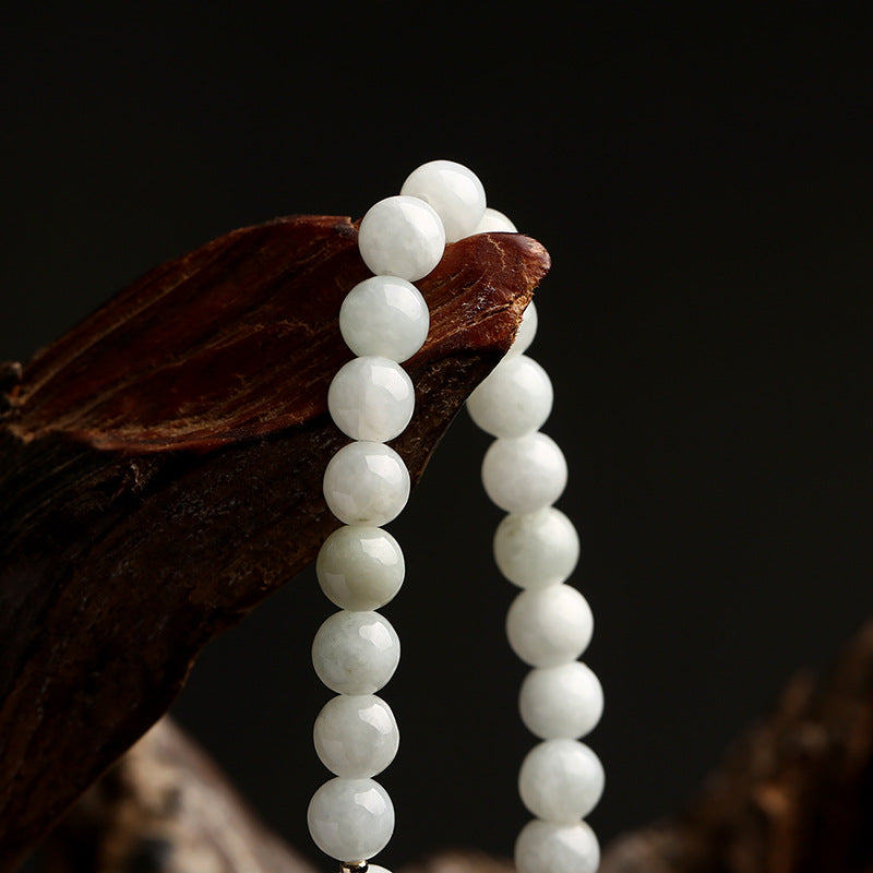 Natural White Jade Luck Bracelet - Fortune & Karma