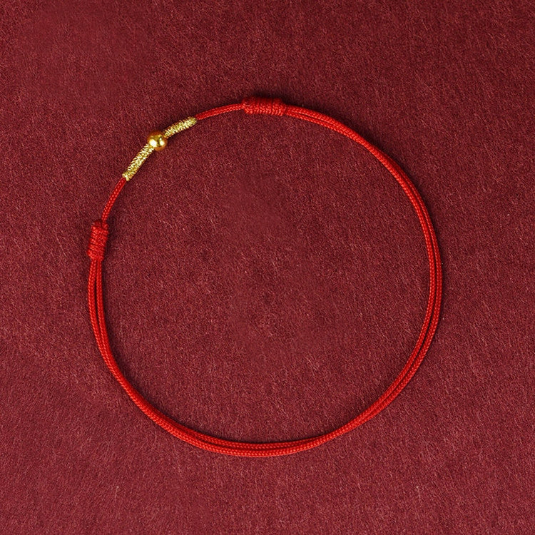 Golden Bead Protection Braided Rope Bracelet Anklet - Fortune & Karma