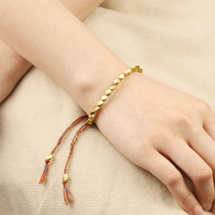 Tibetan Copper Beads Healing Luck Bracelet - Fortune & Karma