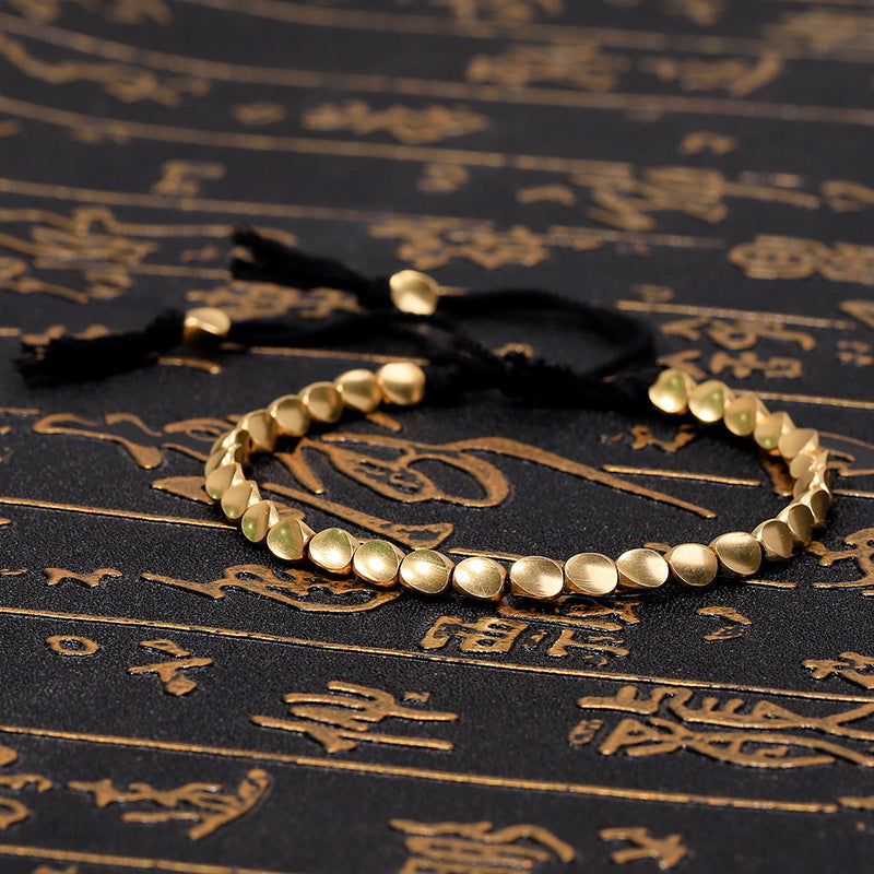 Tibetan Copper Beads Healing Luck Bracelet - Fortune & Karma