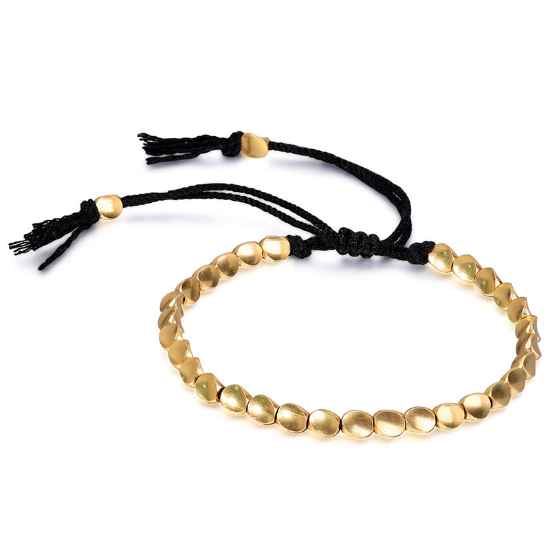 Tibetan Copper Beads Healing Luck Bracelet - Fortune & Karma