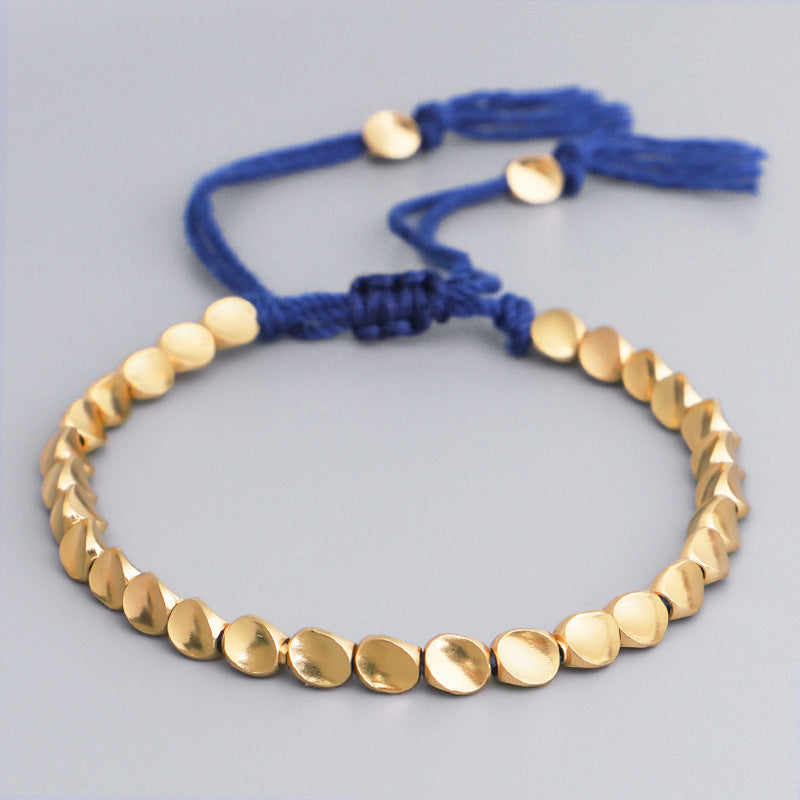 Tibetan Copper Beads Healing Luck Bracelet - Fortune & Karma