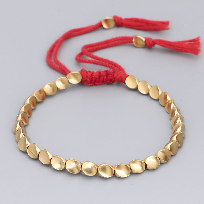 Tibetan Copper Beads Healing Luck Bracelet - Fortune & Karma