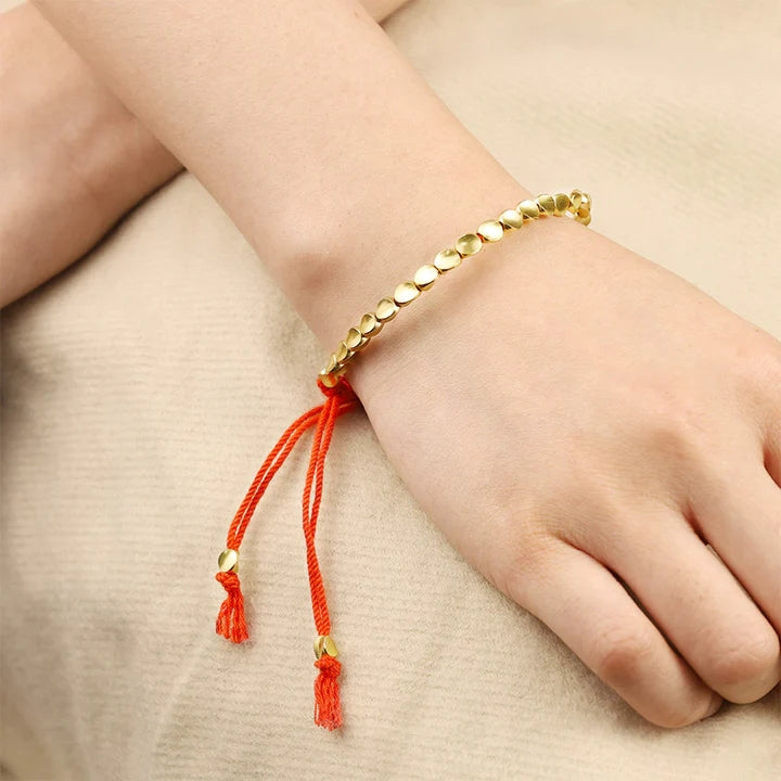 Tibetan Copper Beads Healing Luck Bracelet - Fortune & Karma