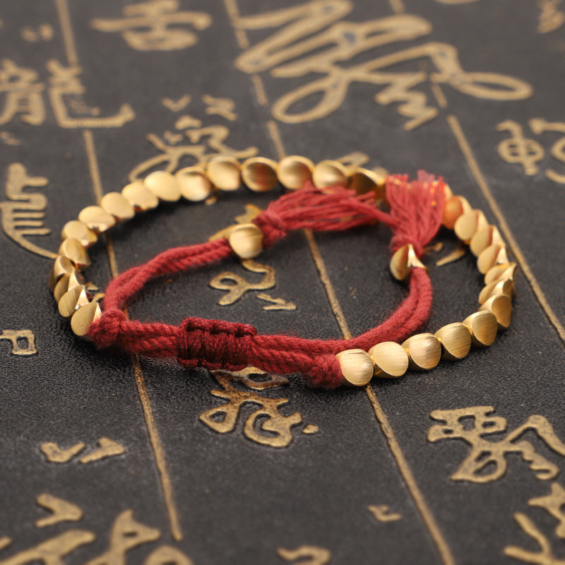 Tibetan Copper Beads Healing Luck Bracelet - Fortune & Karma