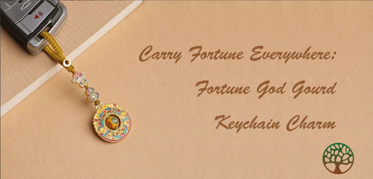 Carry Fortune Everywhere: Fortune God Gourd Keychain Charm
