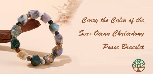 Carry the Calm of the Sea: Ocean Chalcedony Peace Bracelet
