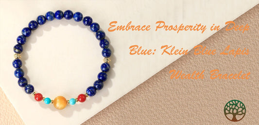 Embrace Prosperity in Deep Blue: Klein Blue Lapis Wealth Bracelet