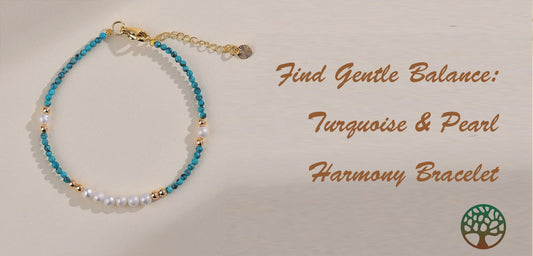 Find Gentle Balance: Turquoise & Pearl Harmony Bracelet