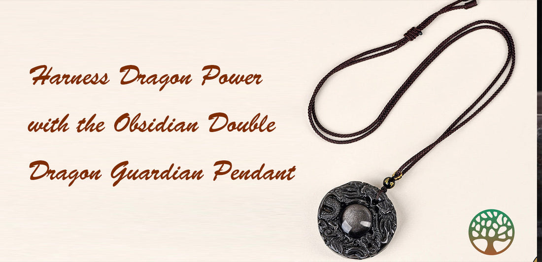 Harness Dragon Power with the Obsidian Double Dragon Guardian Pendant