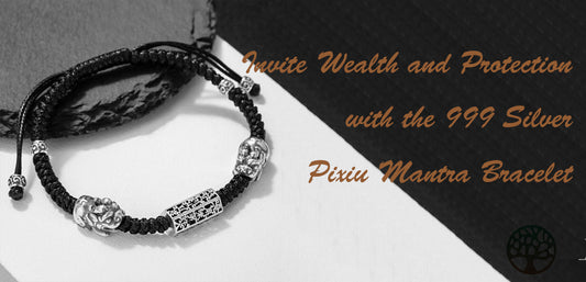 Invite Wealth and Protection with the 999 Silver Pixiu Mantra Bracelet