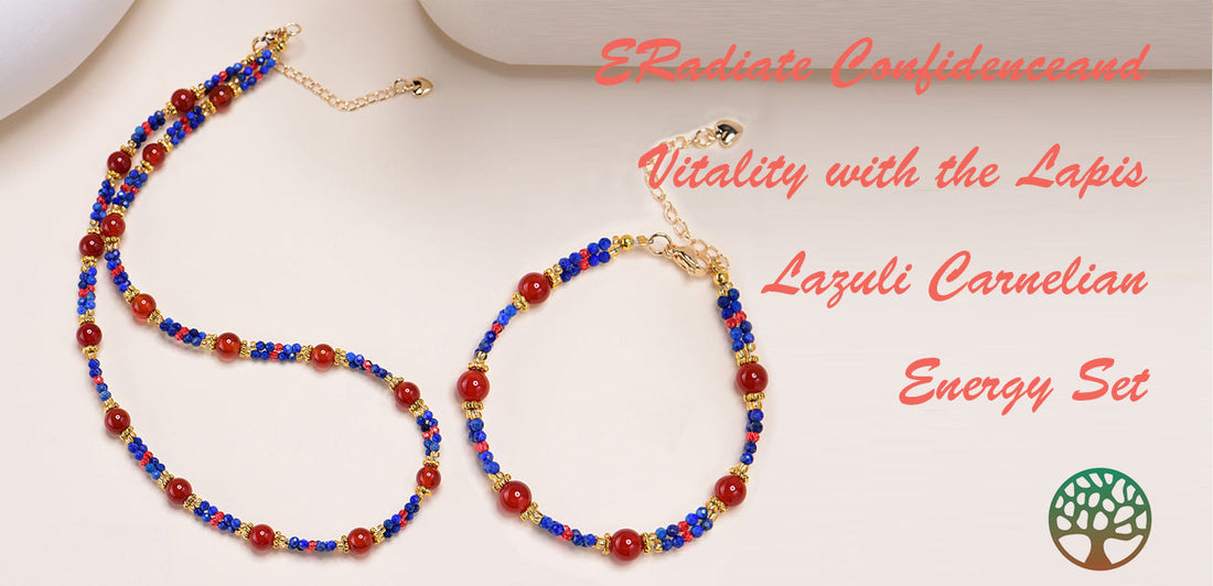 Radiate Confidence and Vitality with the Lapis Lazuli Carnelian Energy Set