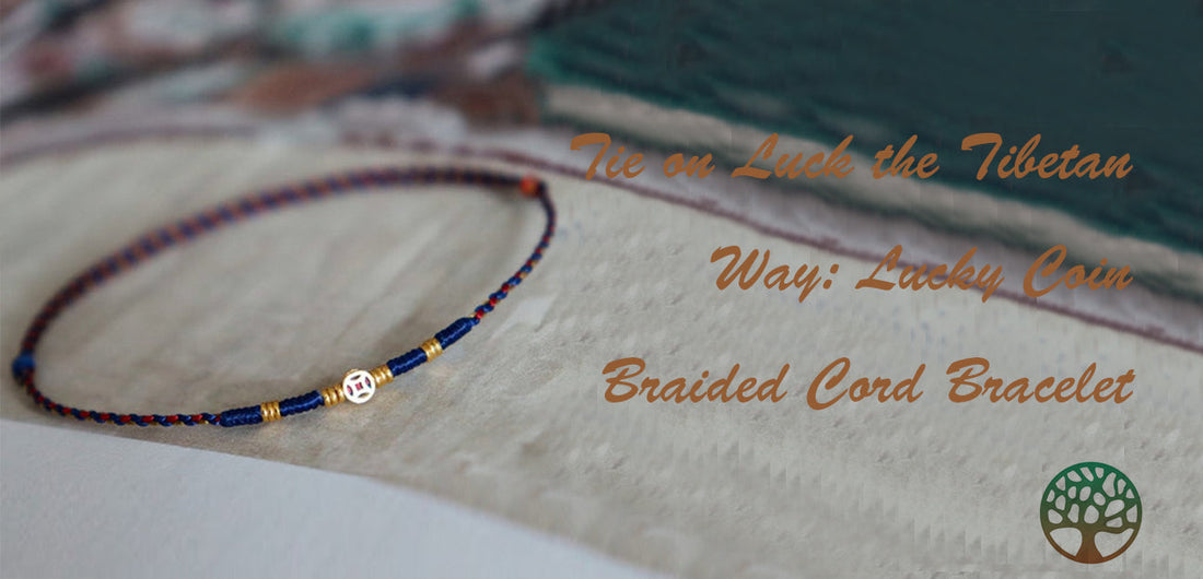 Tie on Luck the Tibetan Way: Lucky Coin Braided Cord Bracelet