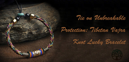 Tie on Unbreakable Protection: Tibetan Vajra Knot Lucky Bracelet