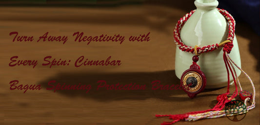 Turn Away Negativity with Every Spin: Cinnabar Bagua Spinning Protection Bracelet