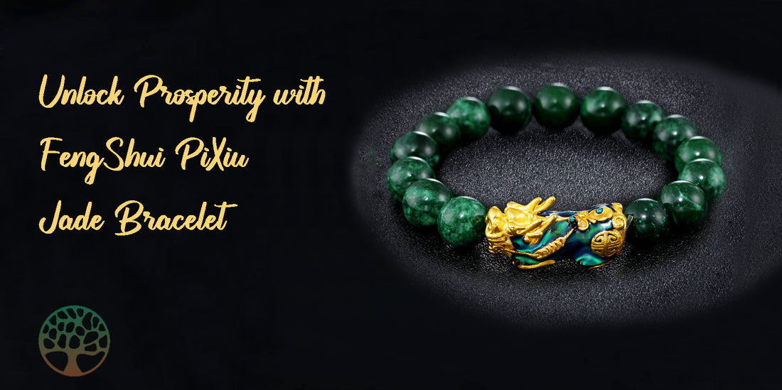 Unlock Prosperity with FengShui PiXiu Jade Bracelet