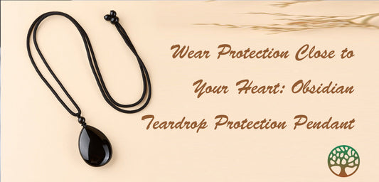 Wear Protection Close to Your Heart: Obsidian Teardrop Protection Pendant