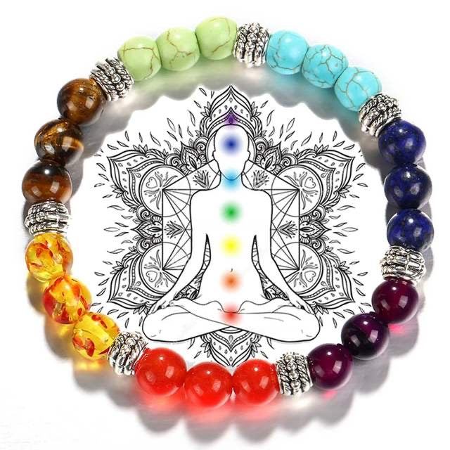 7 Chakra Stone Bracelet - Fortune & Karma