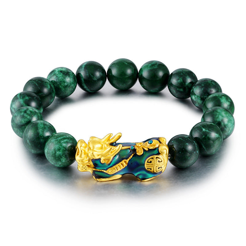 FengShui PiXiu Jade Protection Bracelet - Fortune & Karma