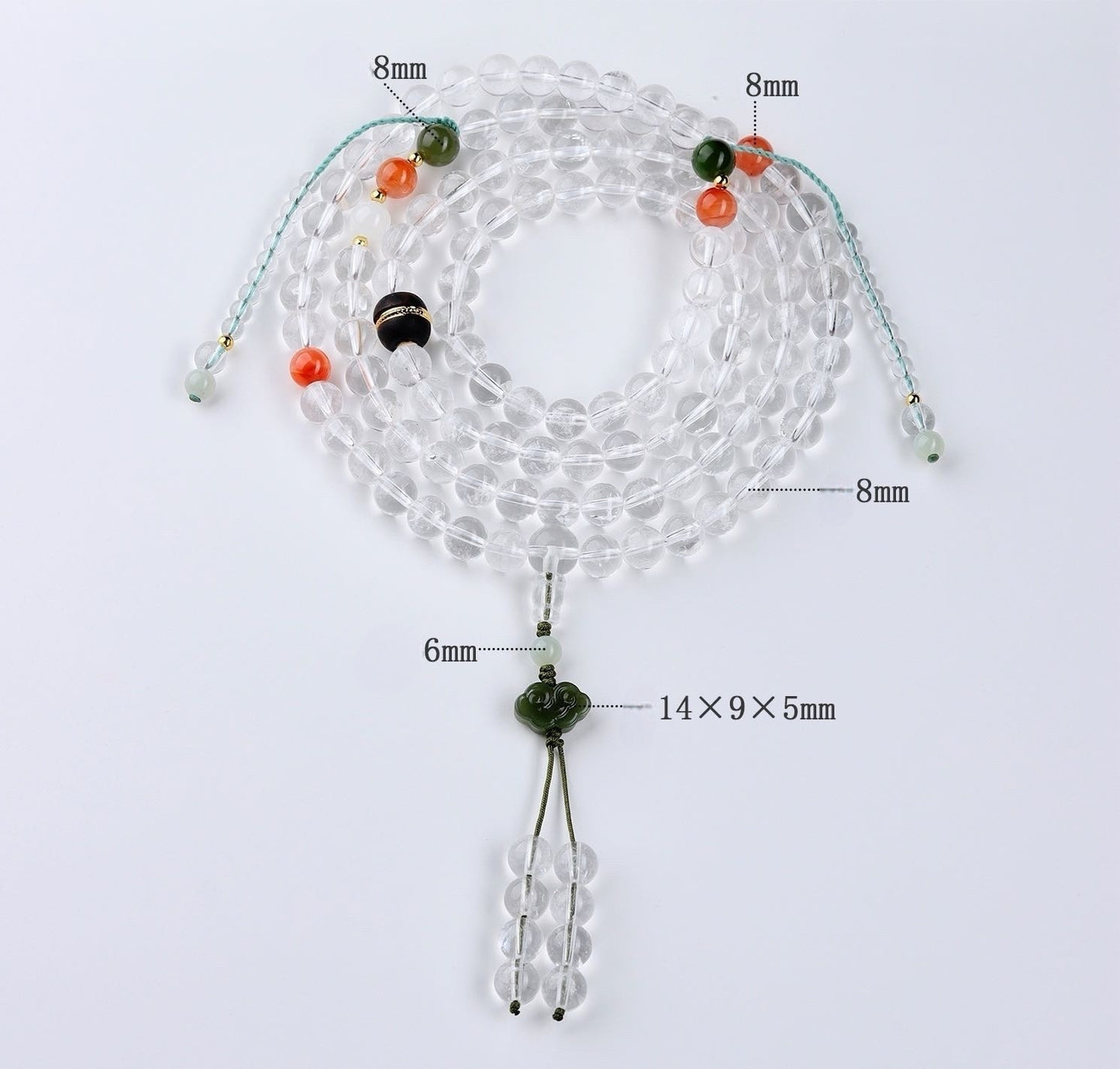 108 Clear Quartz Blessing Mala