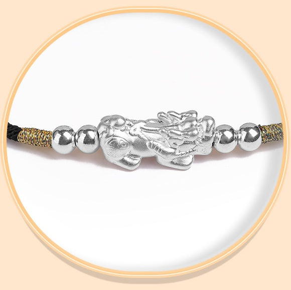 Adjustable Fortune Pixiu String Bracelet