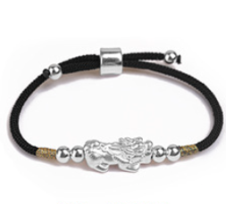 Adjustable Fortune Pixiu String Bracelet