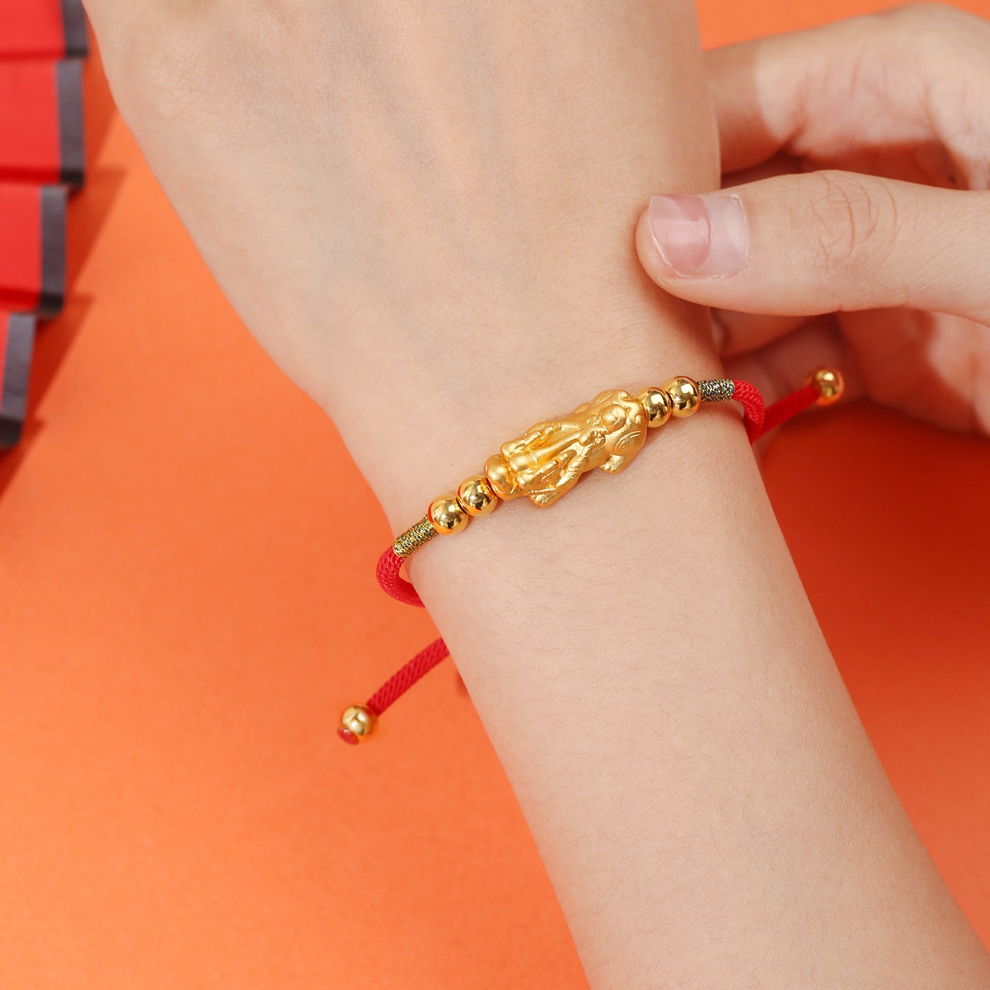 Adjustable Fortune Pixiu String Bracelet