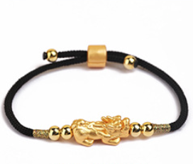 Adjustable Fortune Pixiu String Bracelet