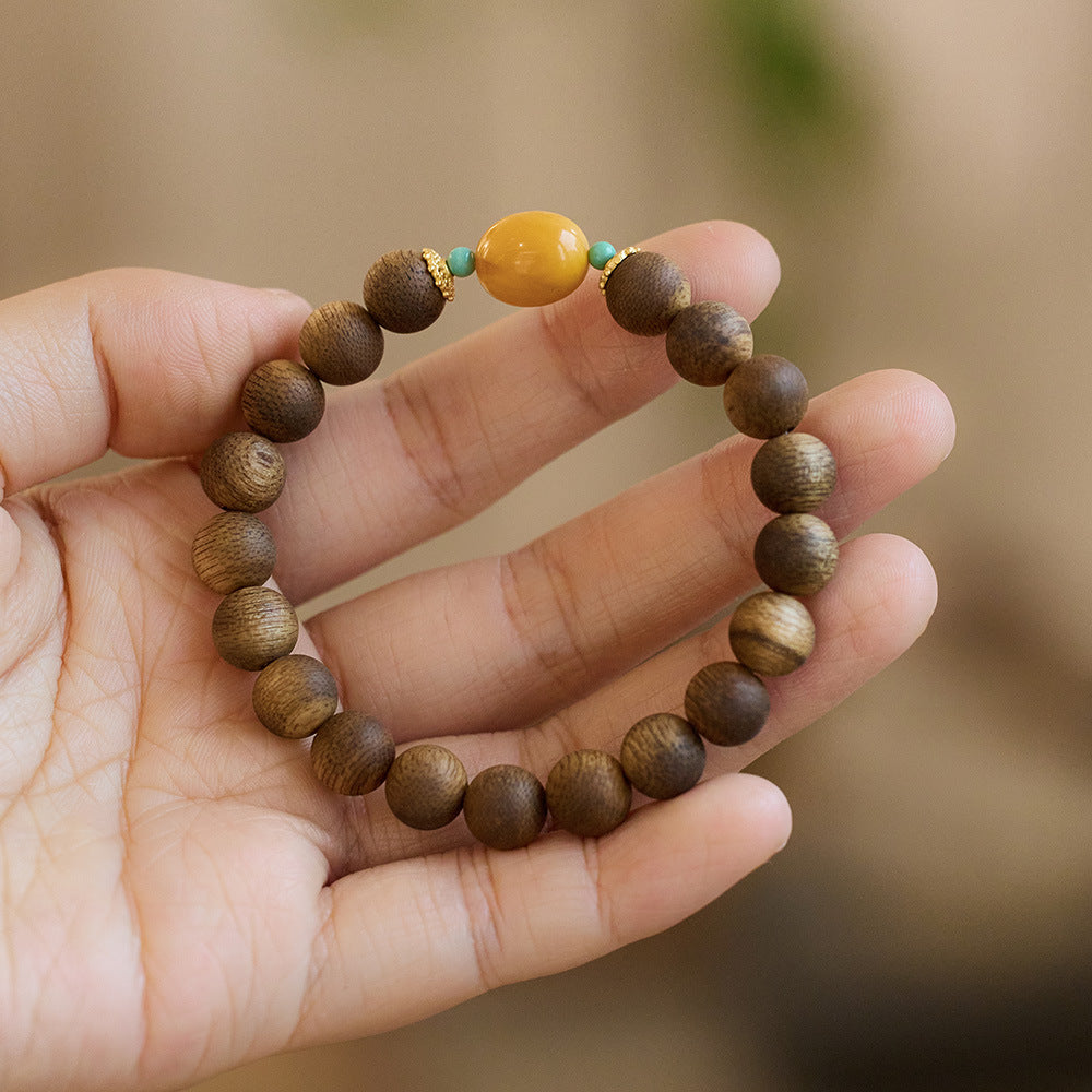 Fortune & Karma Agarwood Peace Calm Meditation Bracelet