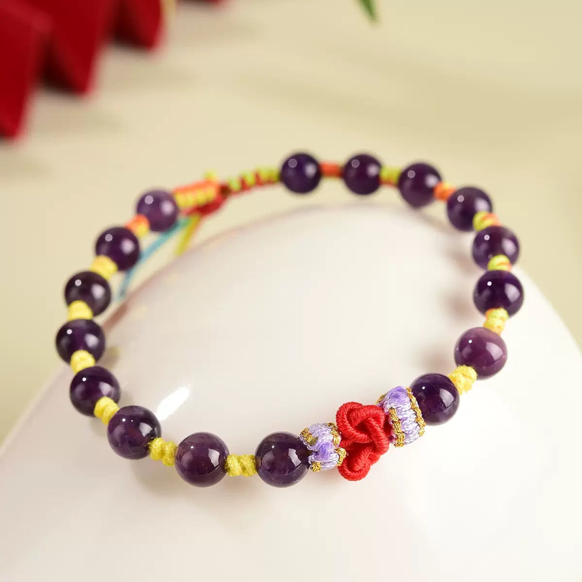 Amethyst Wisdom Knot Bracelet