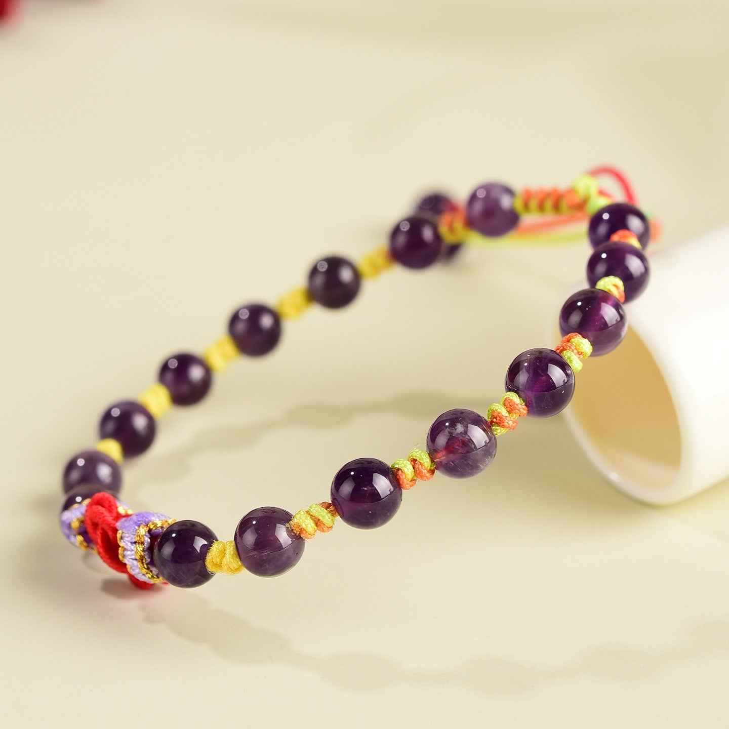 Amethyst Wisdom Knot Bracelet