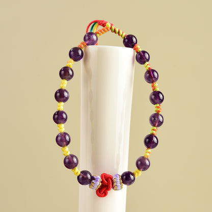 Amethyst Wisdom Knot Bracelet