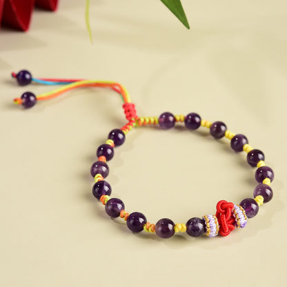Amethyst Wisdom Knot Bracelet