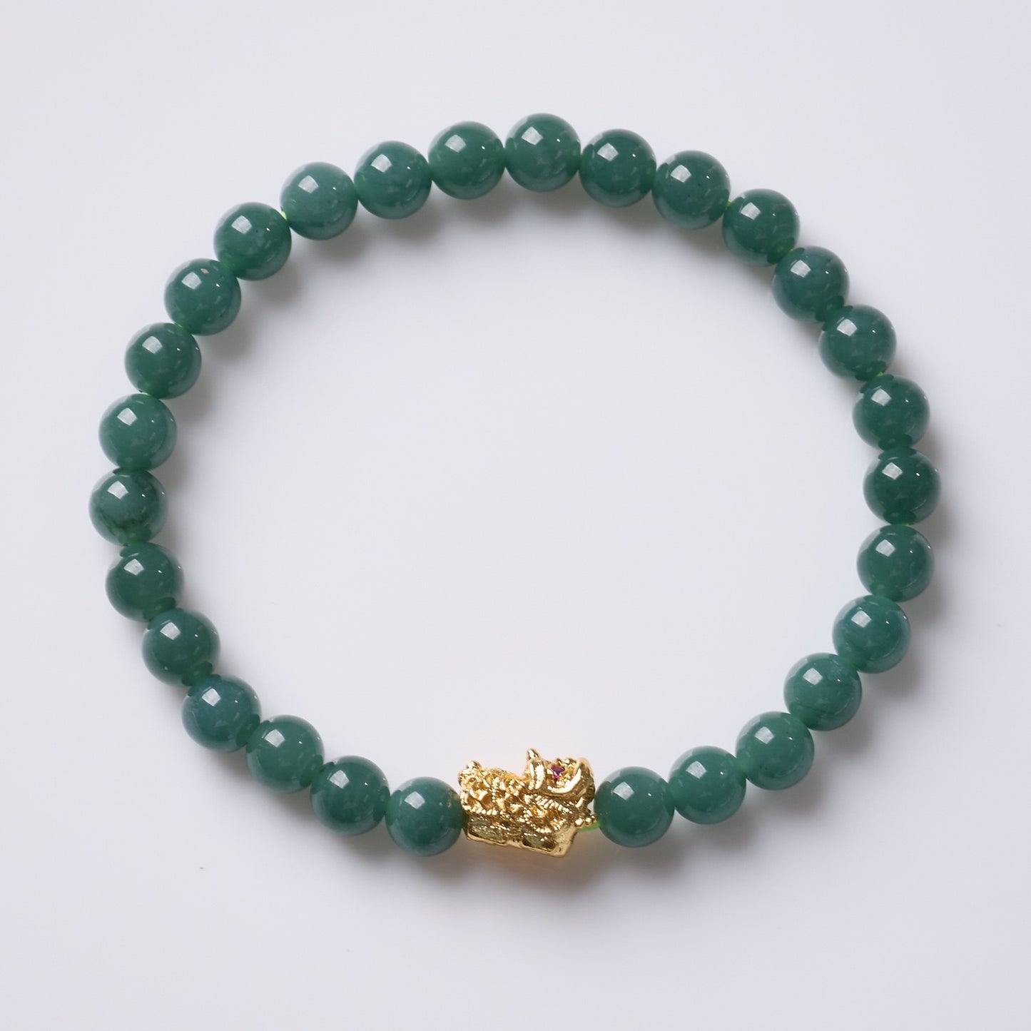 Blue Water Jadeite Pixiu Fortune Bracelet