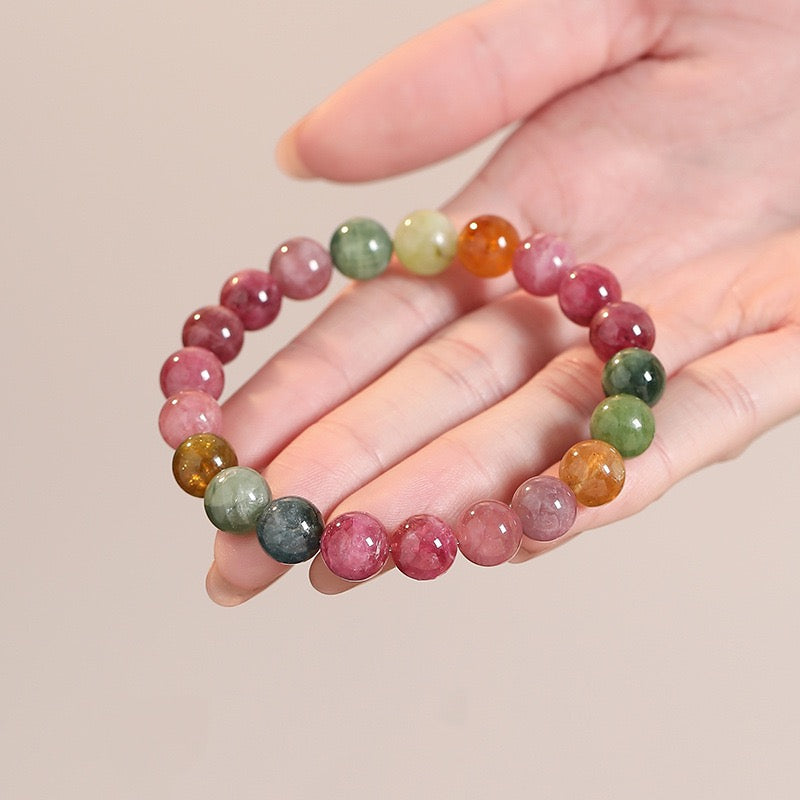 Brazilian Rainbow Tourmaline Bracelet