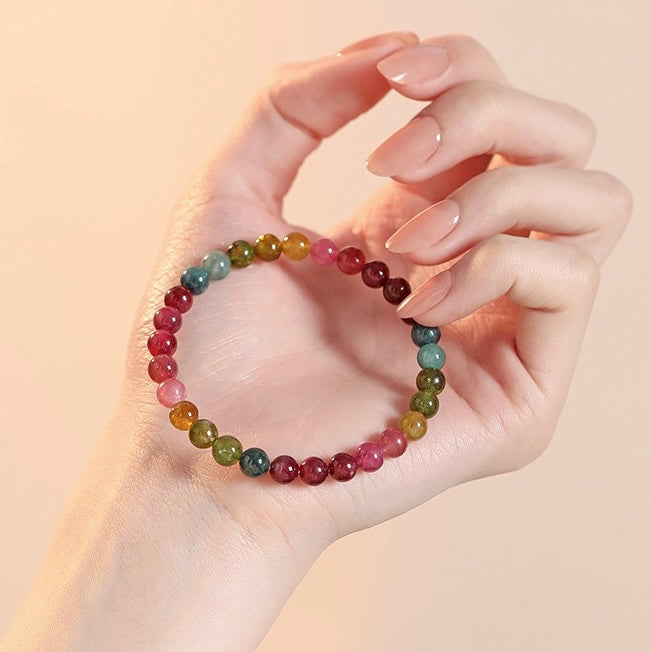 Brazilian Rainbow Tourmaline Bracelet