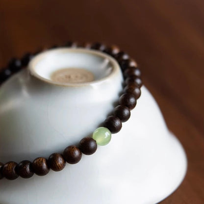 Brunei Agarwood Hetian Jade Bracelet