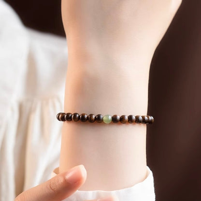 Brunei Agarwood Hetian Jade Bracelet