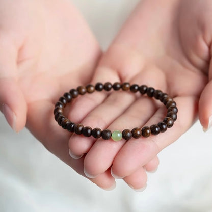 Brunei Agarwood Hetian Jade Bracelet