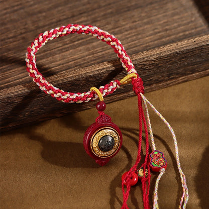 Cinnabar Bagua Spinning Protection Bracelet