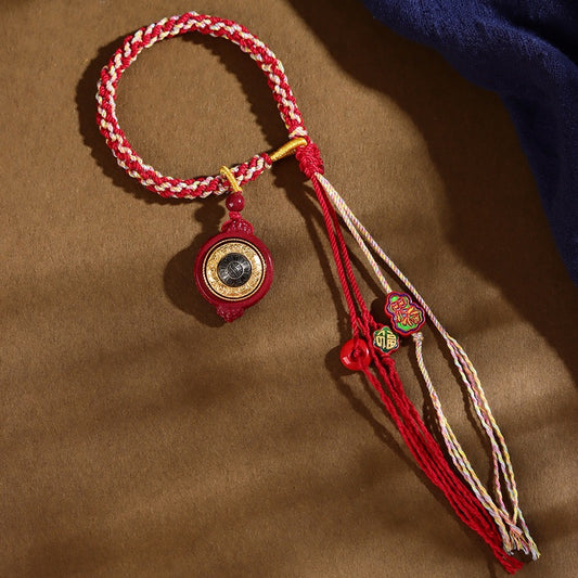 Cinnabar Bagua Spinning Protection Bracelet