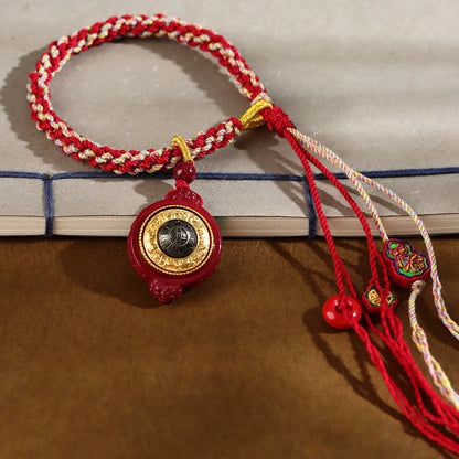 Cinnabar Bagua Spinning Protection Bracelet
