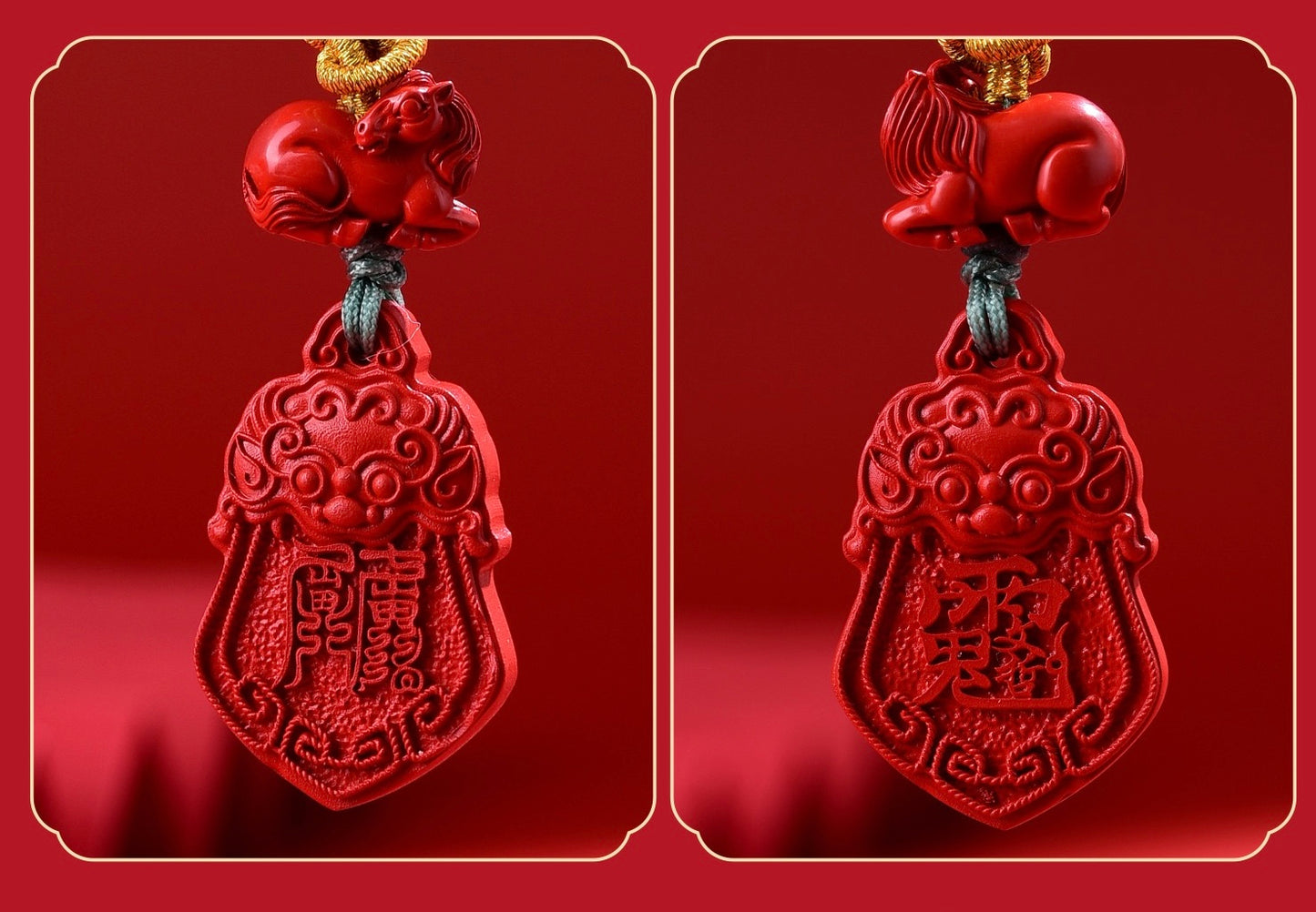 Cinnabar General Horse Protection Charm