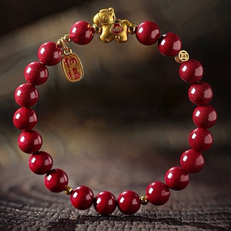 Cinnabar Horse Fortune Bracelet